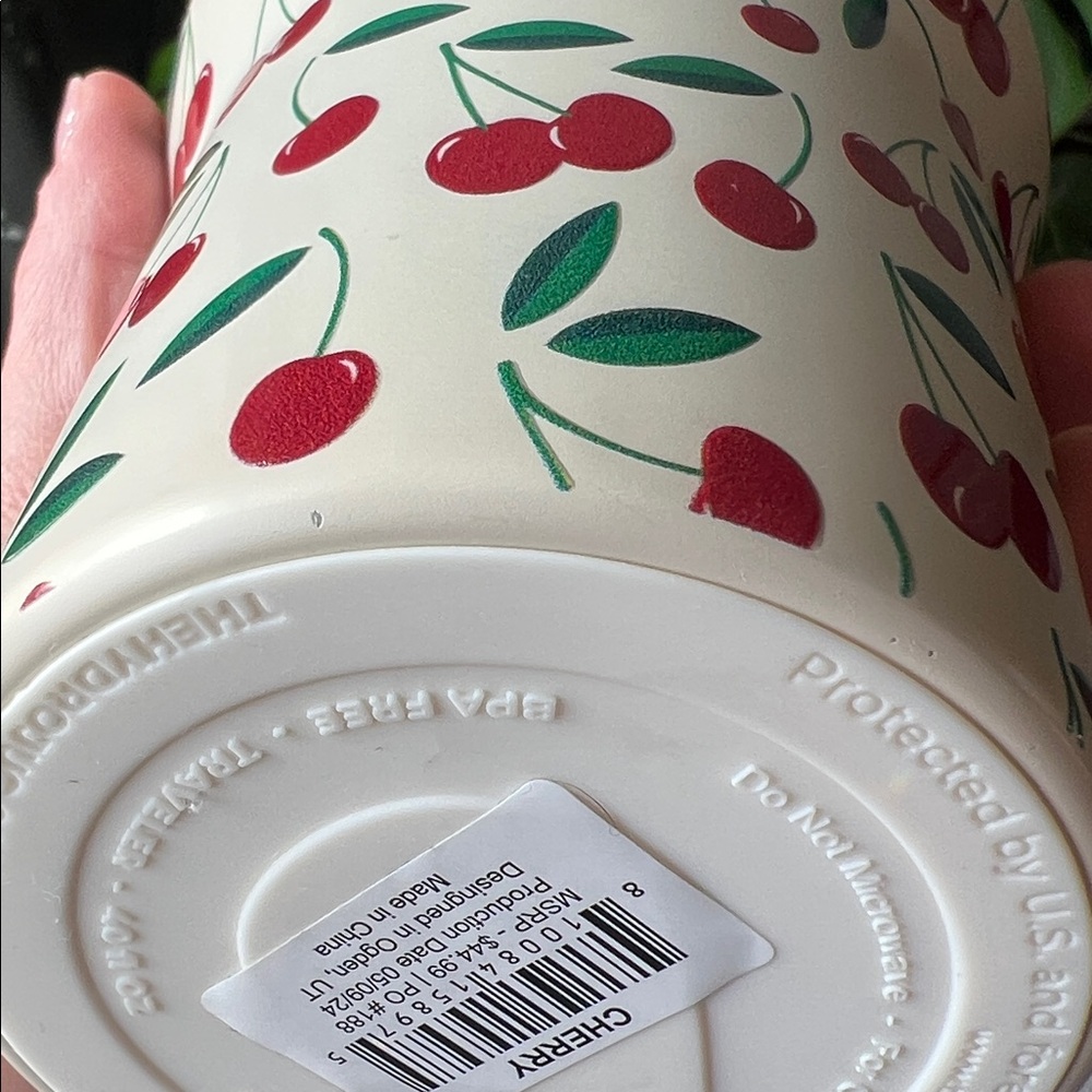 HydroJug Cherry Pattern Tumbler 40 oz - Picture 7 of 7
